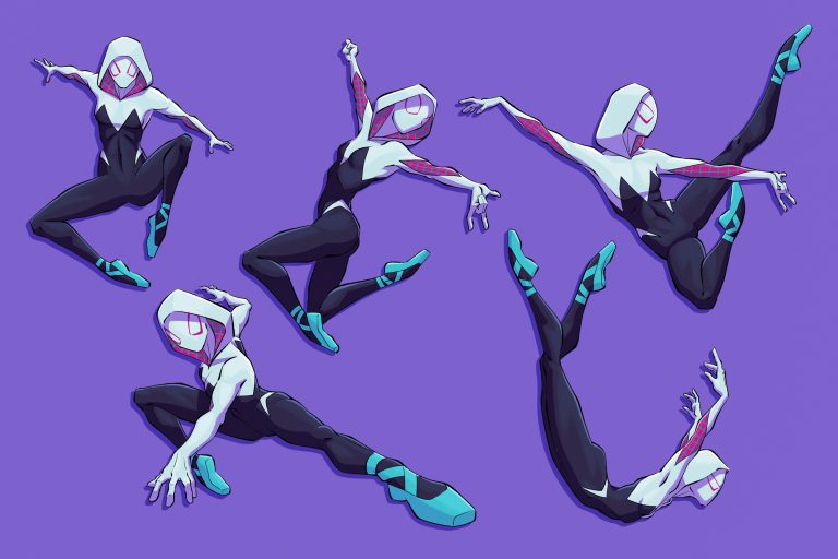 Spider Gwen poses